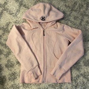 light pink lululemon scuba hoodie